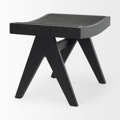 Arvin Wooden Black Stool