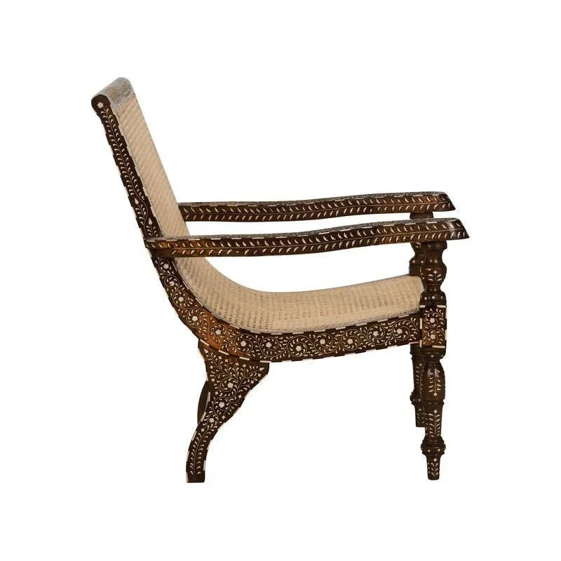 Aryana Artistic Wooden Frame Arm Chair - LOOMLAN - Chelsea House - Club Chairs