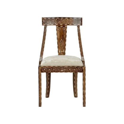 Aryana Artistic Wooden Frame Armless Chair - LOOMLAN - Chelsea House - Dining Chairs