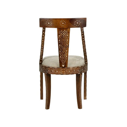 Aryana Artistic Wooden Frame Armless Chair - LOOMLAN - Chelsea House - Dining Chairs