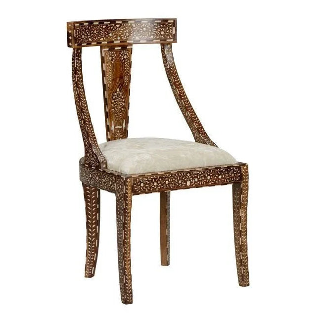 Aryana Artistic Wooden Frame Armless Chair - LOOMLAN - Chelsea House - Dining Chairs