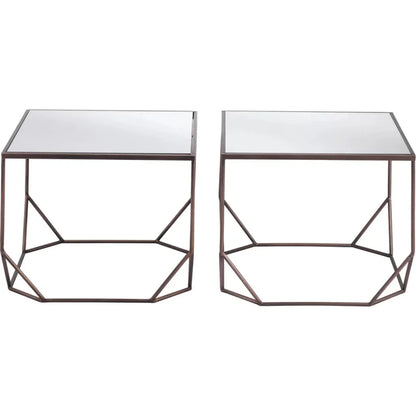 Arzon Coffee Table Set (2 - Piece) Bronze - LOOMLAN - Zuo Modern - Coffee Tables