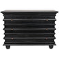 Ascona Three Drawer Wooden Chest - LOOMLAN - Noir - Chests