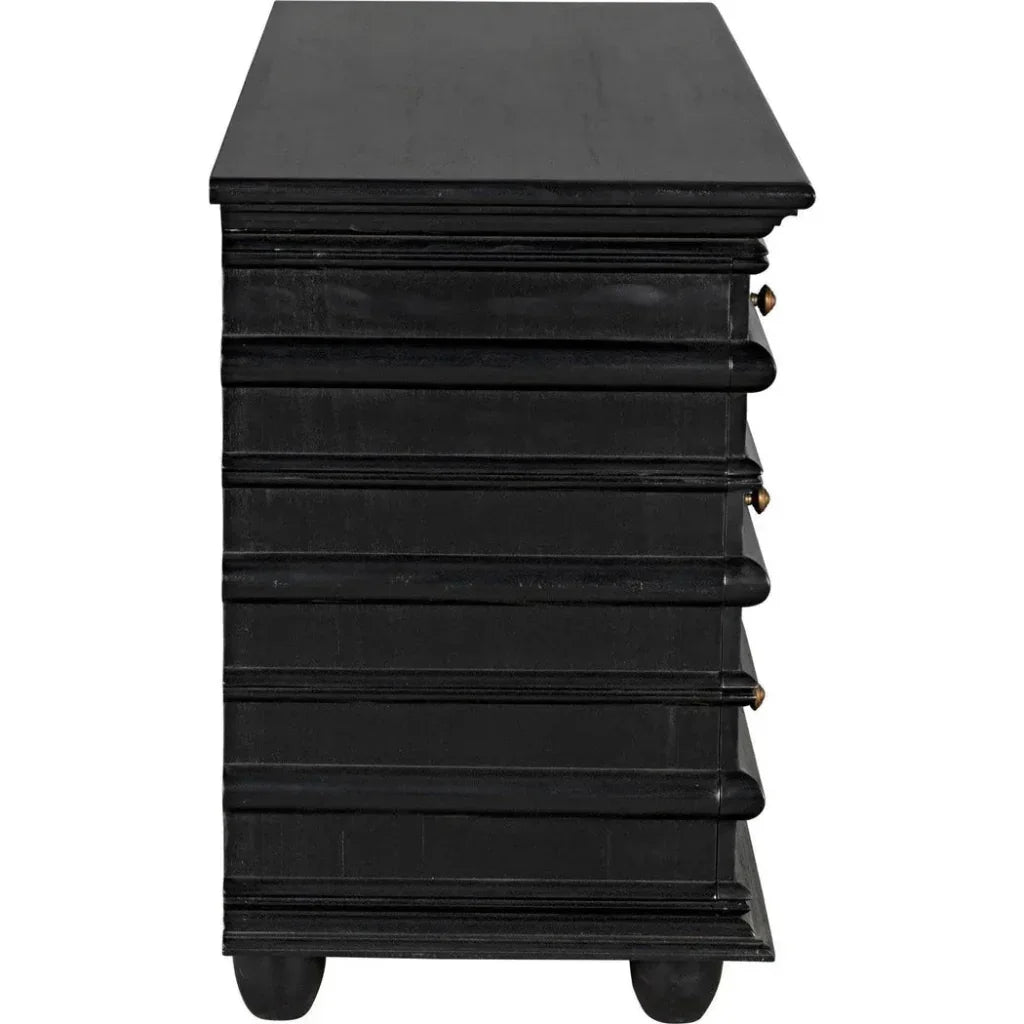 Ascona Wood Black Chest - LOOMLAN - Noir - Chests