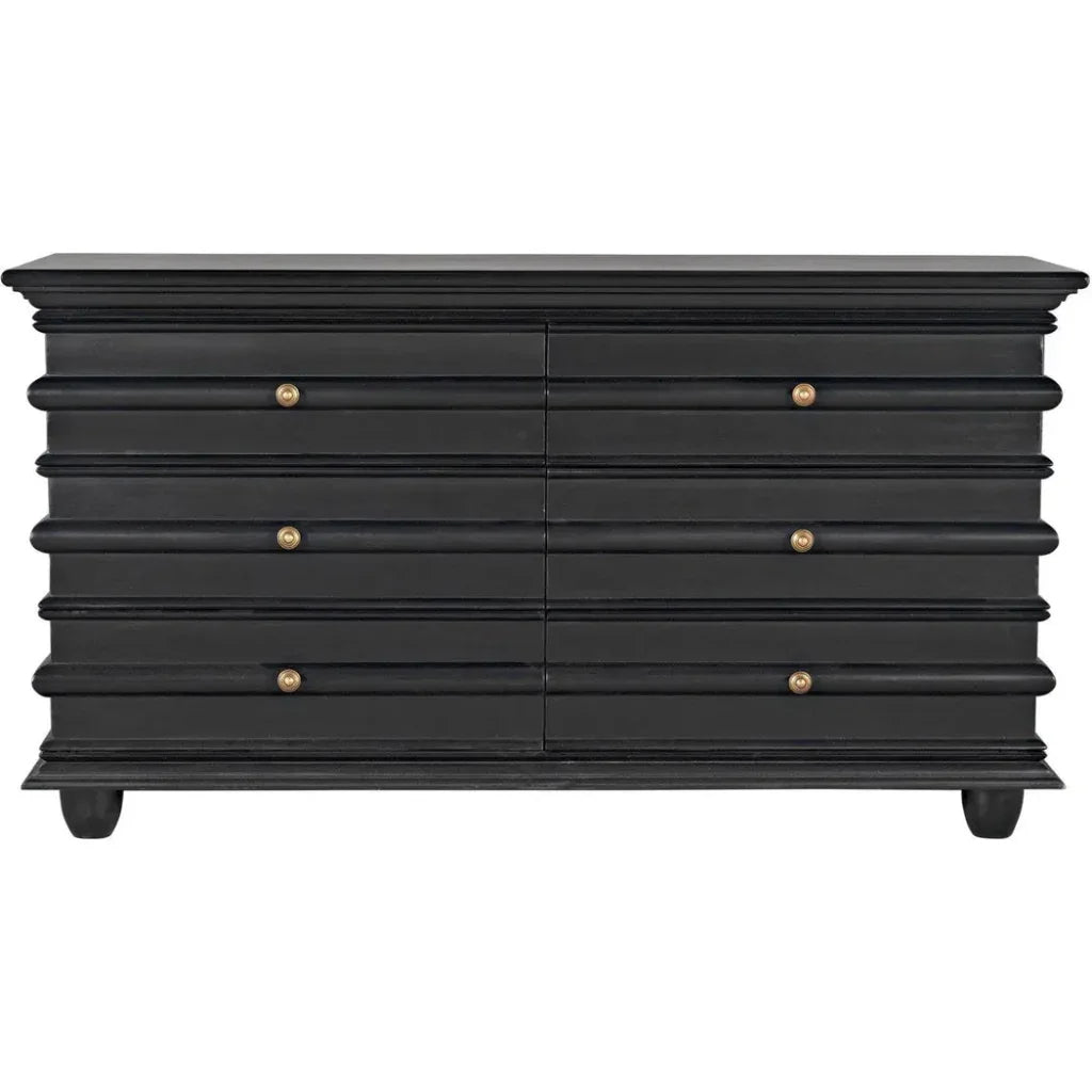 Ascona Wood Black Chest - LOOMLAN - Noir - Chests
