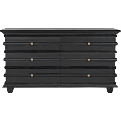 Ascona Wood Black Chest - LOOMLAN - Noir - Chests