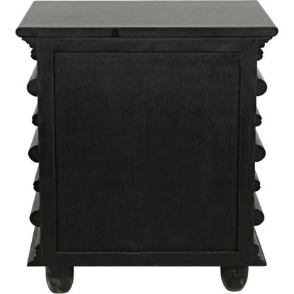 Ascona Wood Side Table With Drawers