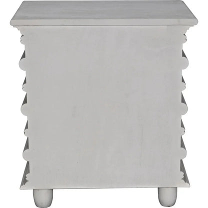 Ascona Wood Side Table With Drawers