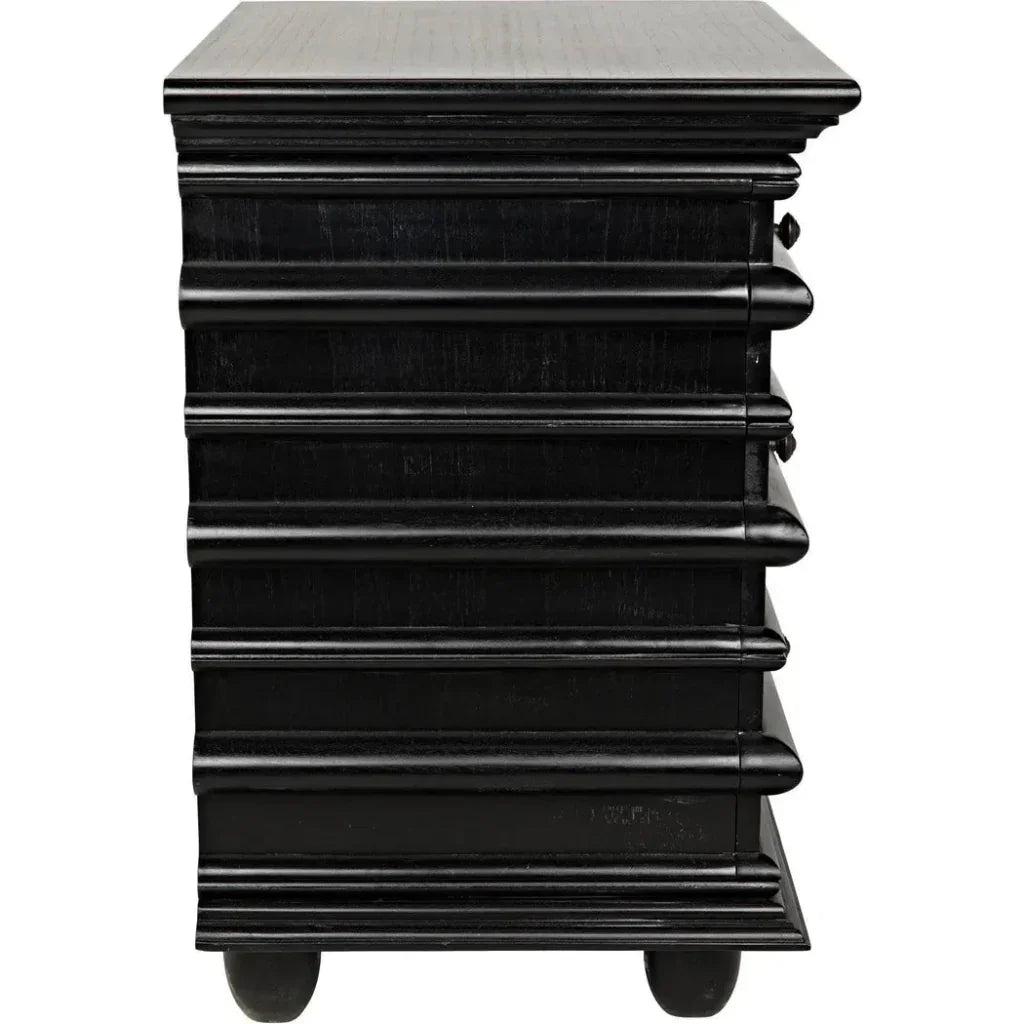 Ascona Wood Side Table With Drawers