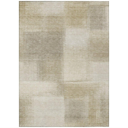 Asha Brown Washable Indoor - Outdoor Rug - LOOMLAN - LOOMLAN Rugs - Outdoor Rugs