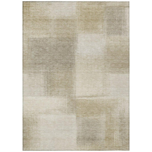 Asha Brown Washable Indoor - Outdoor Rug - LOOMLAN - LOOMLAN Rugs - Outdoor Rugs