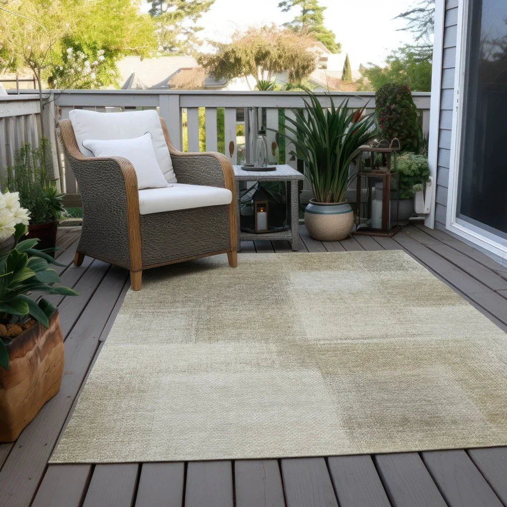 Asha Brown Washable Indoor - Outdoor Rug - LOOMLAN - LOOMLAN Rugs - Outdoor Rugs