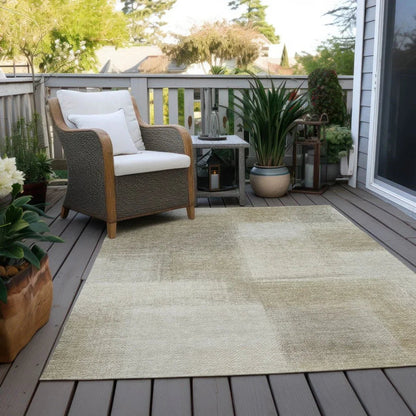 Asha Brown Washable Indoor - Outdoor Rug - LOOMLAN - LOOMLAN Rugs - Outdoor Rugs