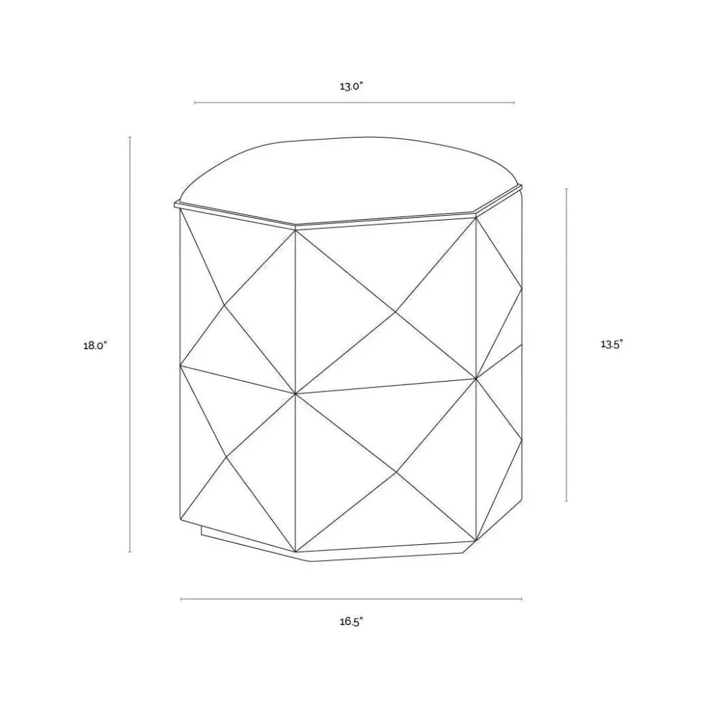 Ashanti Cowhide Small Storage Ottoman - LOOMLAN - SUNPAN - Ottomans