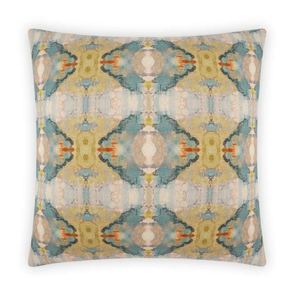 Ashanti Handmade Teal Throw Pillow - LOOMLAN - D.V. Kap - Throw Pillows