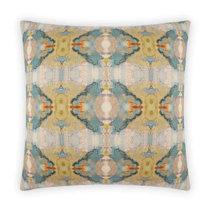 Ashanti Handmade Teal Throw Pillow - LOOMLAN - D.V. Kap - Throw Pillows