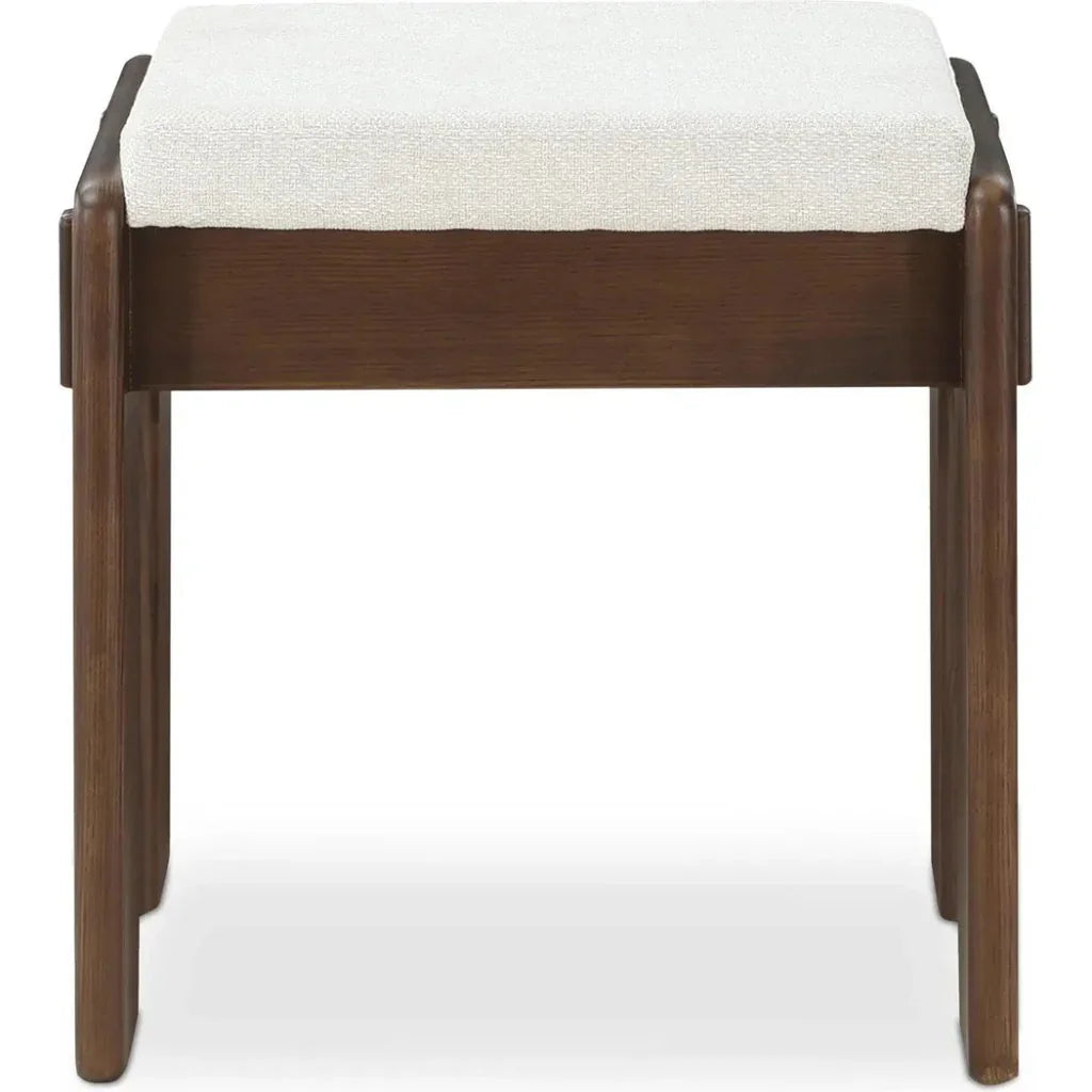Ashby Performance Fabric Wood Frame Stool - LOOMLAN - Moe's Home - Poufs and Stools