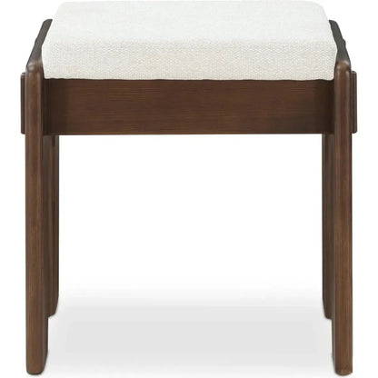Ashby Performance Fabric Wood Frame Stool - LOOMLAN - Moe's Home - Poufs and Stools
