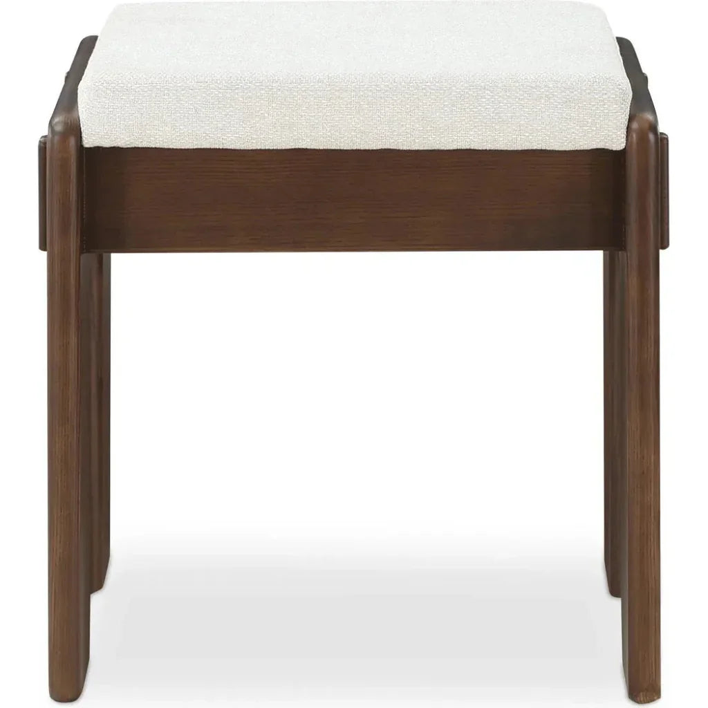 Ashby Performance Fabric Wood Frame Stool - LOOMLAN - Moe's Home - Poufs and Stools