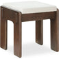 Ashby Performance Fabric Wood Frame Stool - LOOMLAN - Moe's Home - Poufs and Stools