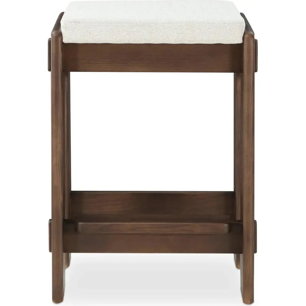 Ashby Wood Brown Counter Stool - LOOMLAN - Moe's Home - Counter Stools
