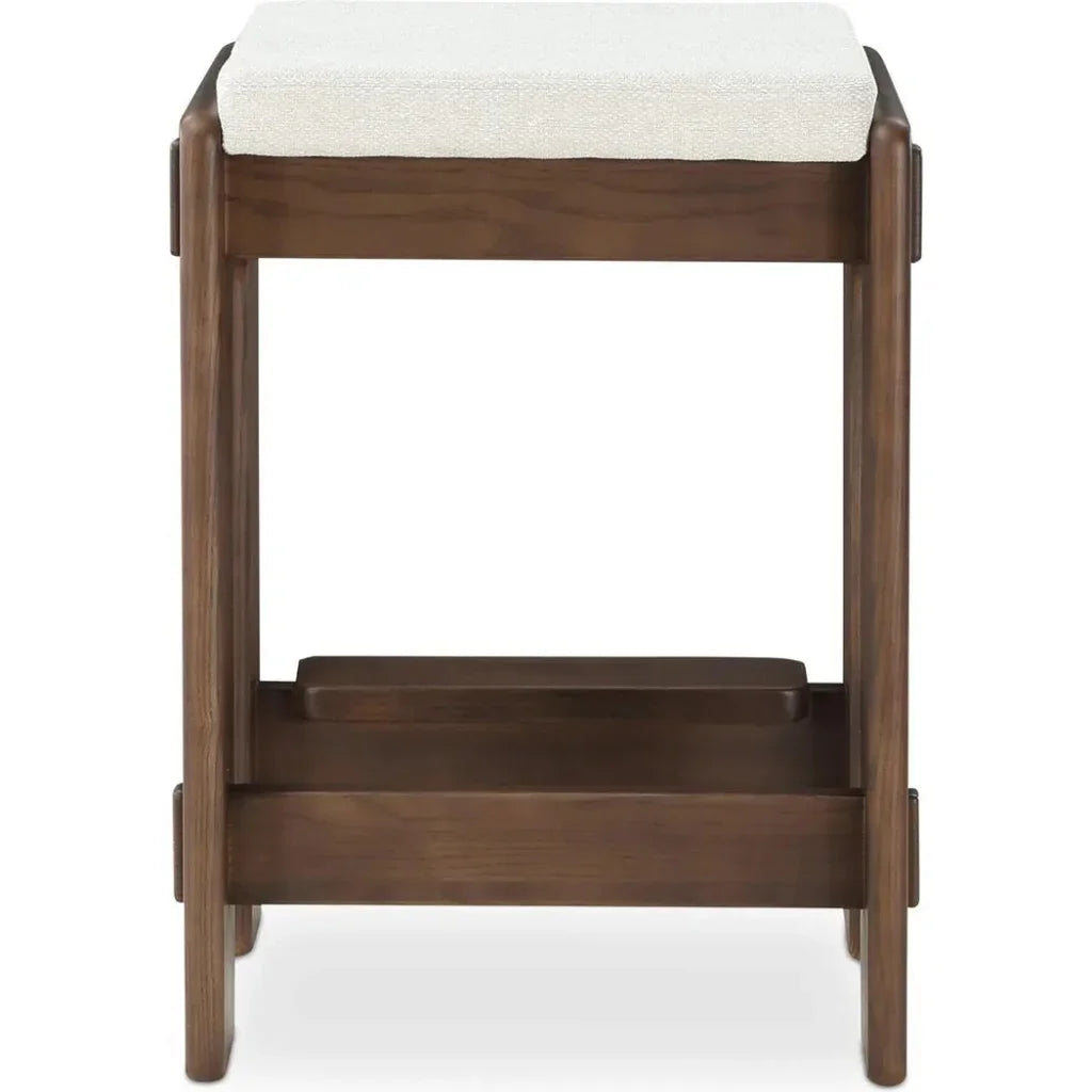 Ashby Wood Brown Counter Stool - LOOMLAN - Moe's Home - Counter Stools