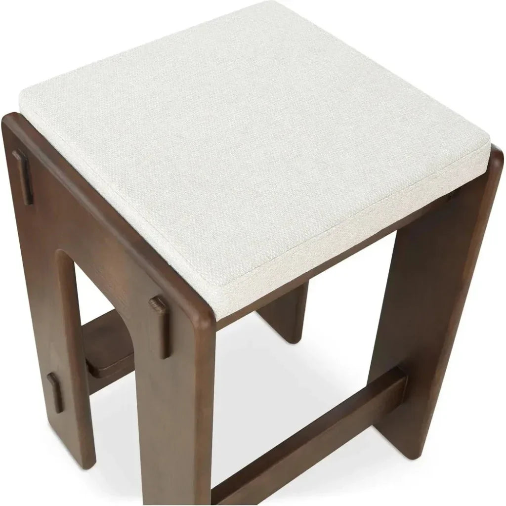 Ashby Wood Brown Counter Stool - LOOMLAN - Moe's Home - Counter Stools