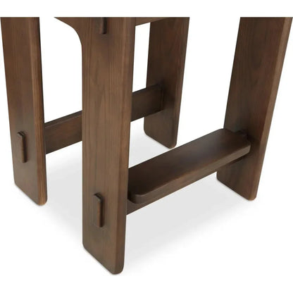 Ashby Wood Brown Counter Stool - LOOMLAN - Moe's Home - Counter Stools