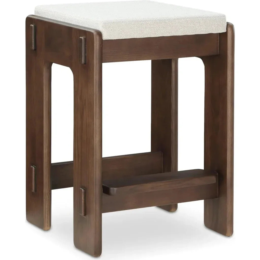Ashby Wood Brown Counter Stool - LOOMLAN - Moe's Home - Counter Stools