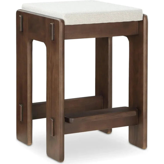 Ashby Wood Brown Counter Stool - LOOMLAN - Moe's Home - Counter Stools