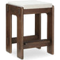 Ashby Wood Brown Counter Stool - LOOMLAN - Moe's Home - Counter Stools