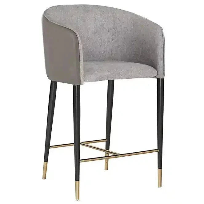 Asher Barrel Back Counter Stool - LOOMLAN - SUNPAN - Counter Stools