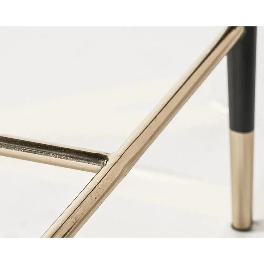 Asher Barrel Back Leather Barstool - LOOMLAN - SUNPAN - Bar Stools