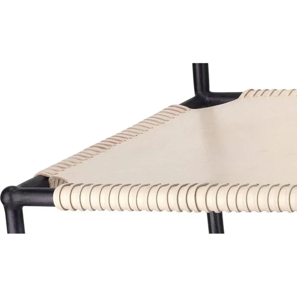 Asher Full Grain Leather Bar Stool