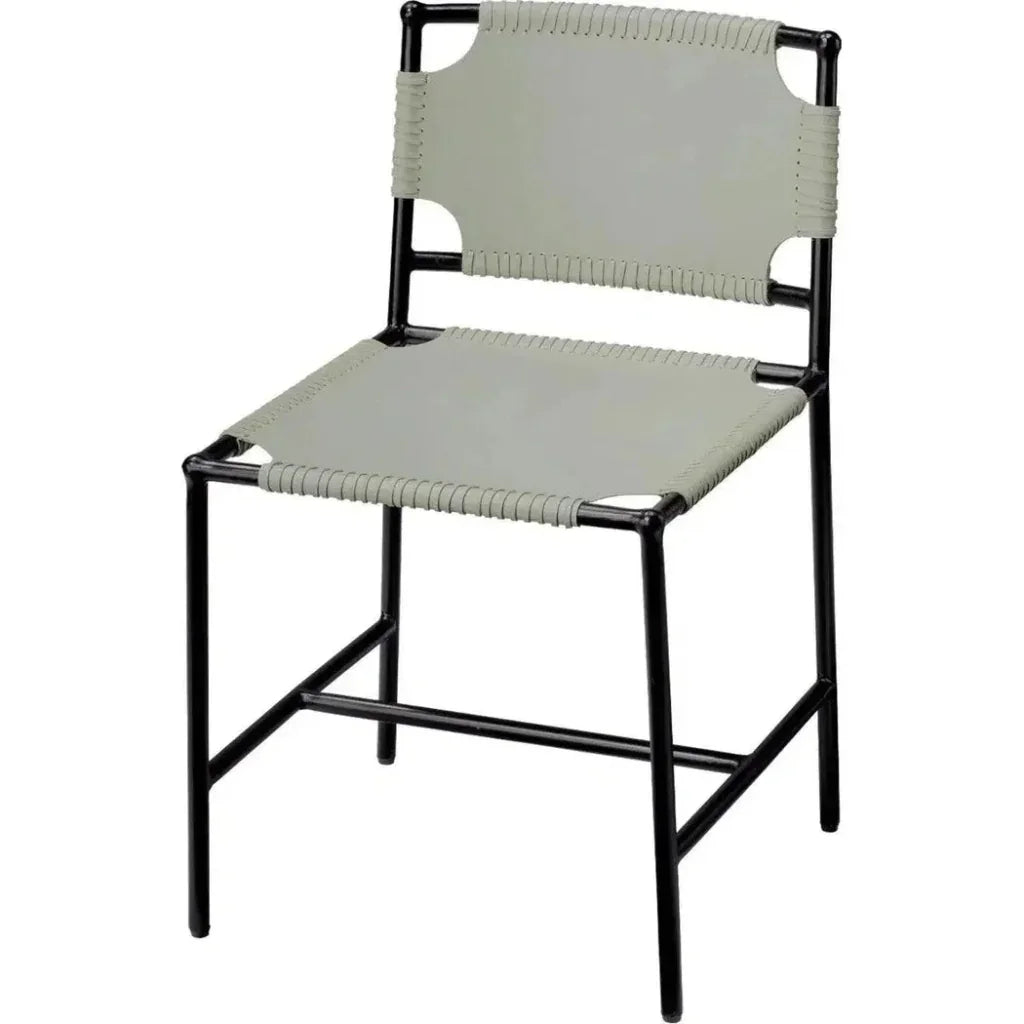 Asher Tan Full Grain Leather Dining Chair - LOOMLAN - Jamie Young - Dining Chairs