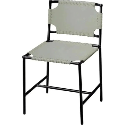 Asher Tan Full Grain Leather Dining Chair - LOOMLAN - Jamie Young - Dining Chairs