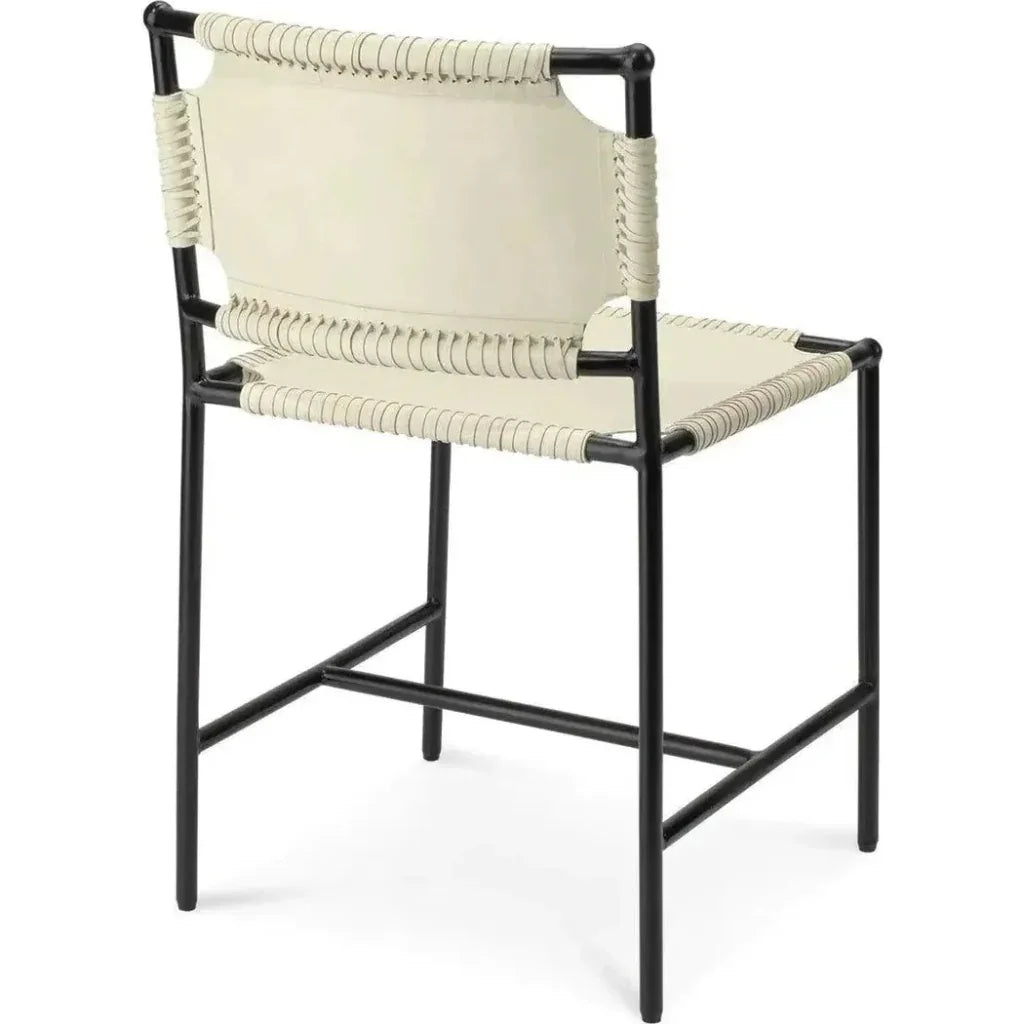 Asher Tan Full Grain Leather Dining Chair - LOOMLAN - Jamie Young - Dining Chairs