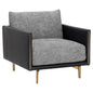 Ashi Armchair - Modern With Zebra & Brass - LOOMLAN - SUNPAN - Accent Chairs