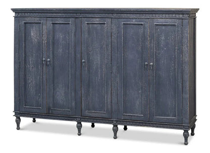 Ashlyn Five Door Wood Sideboard - LOOMLAN - Sarreid - Sideboards