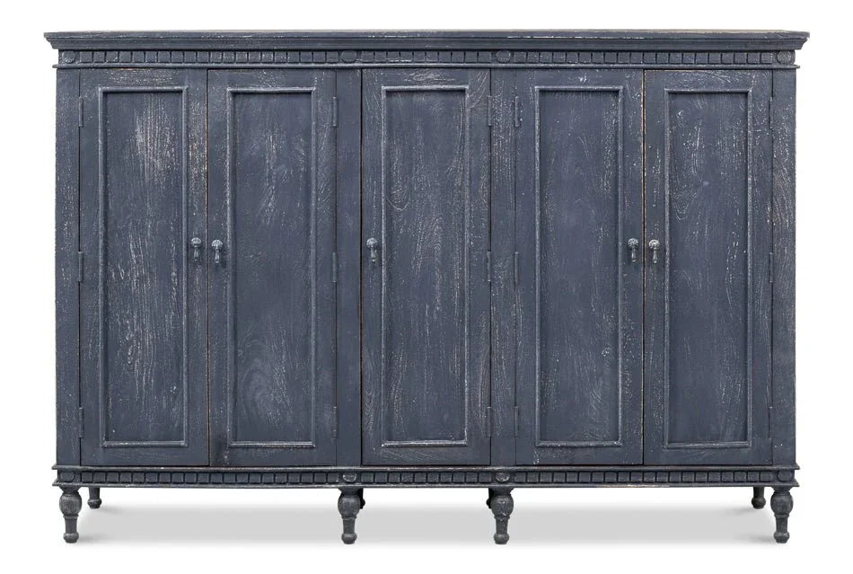 Ashlyn Five Door Wood Sideboard - LOOMLAN - Sarreid - Sideboards