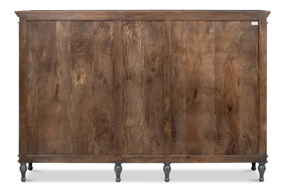 Ashlyn Five Door Wood Sideboard - LOOMLAN - Sarreid - Sideboards