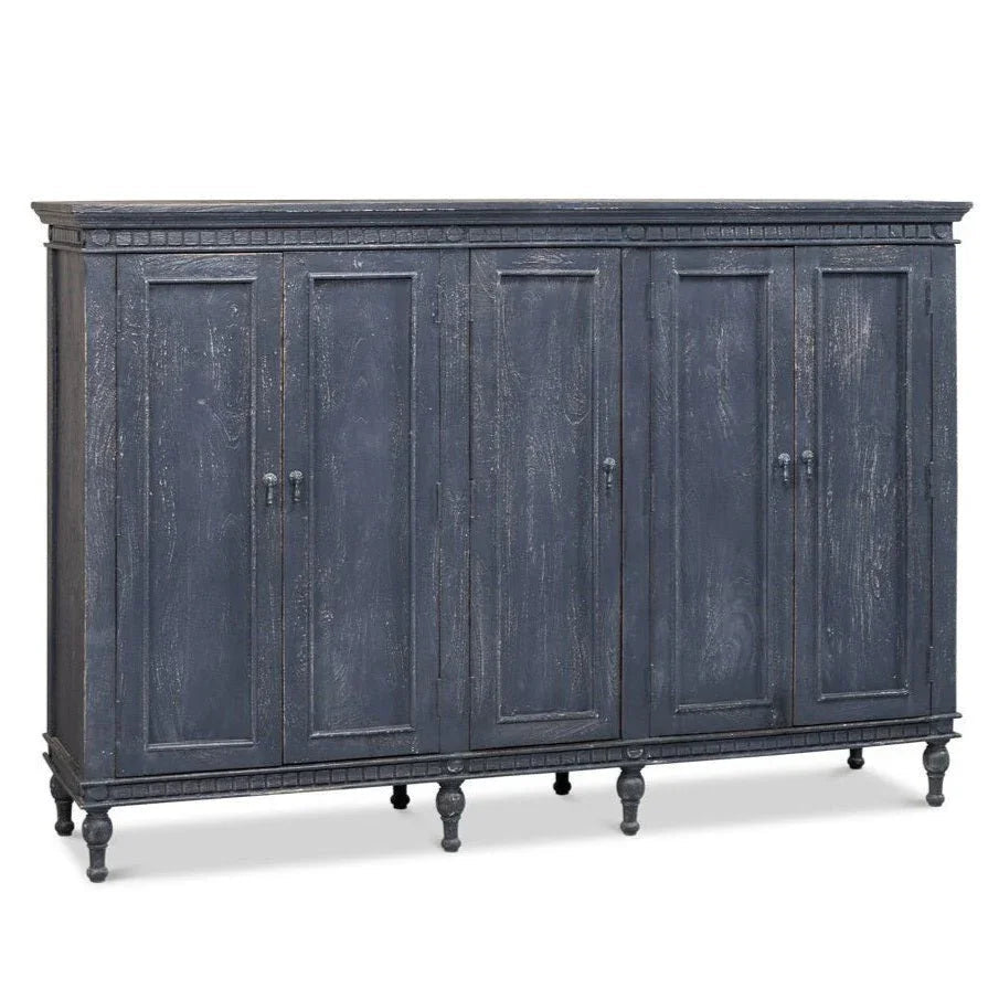 Ashlyn Five Door Wood Sideboard - LOOMLAN - Sarreid - Sideboards