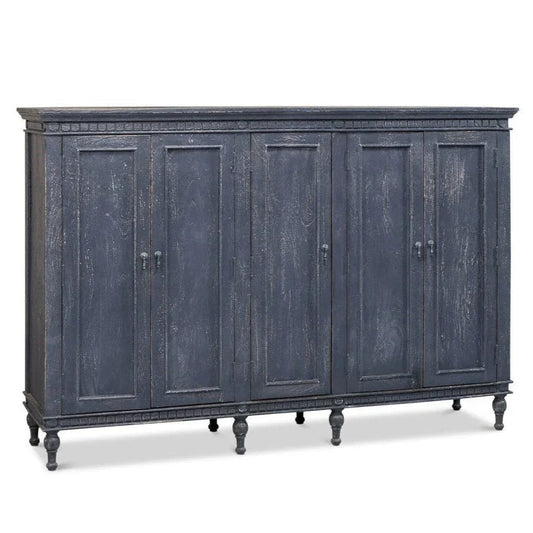 Ashlyn Five Door Wood Sideboard - LOOMLAN - Sarreid - Sideboards