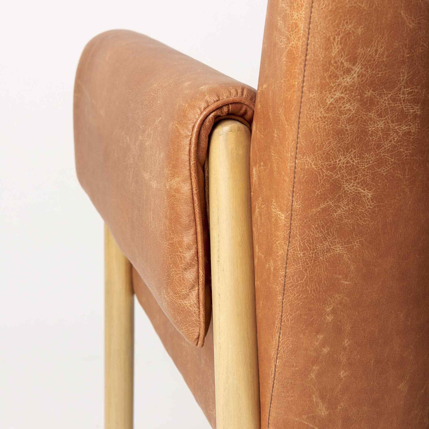 Ashton Brown Leather Accent Chair