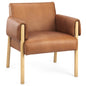 Ashton Brown Leather Accent Chair