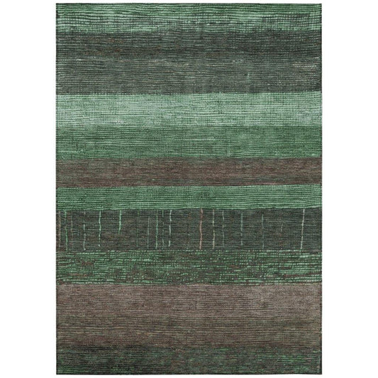 Ashuryn Green Washable Indoor - Outdoor Rug - LOOMLAN - LOOMLAN Rugs - Outdoor Rugs