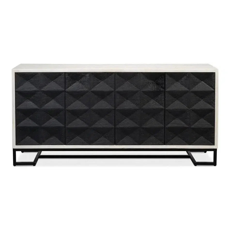 Asiger Four Door Credenza for Dining Room - LOOMLAN - Sarreid - Sideboards