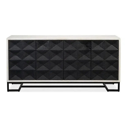 Asiger Four Door Credenza for Dining Room - LOOMLAN - Sarreid - Sideboards