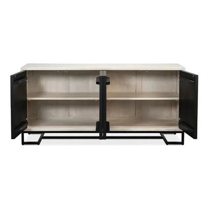 Asiger Four Door Credenza for Dining Room - LOOMLAN - Sarreid - Sideboards