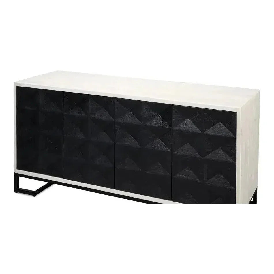 Asiger Four Door Credenza for Dining Room - LOOMLAN - Sarreid - Sideboards